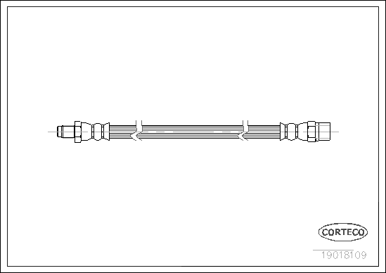 Brake Hose (Rear axle)  Art. 19018109