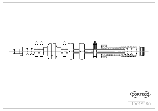 Brake Hose (Front axle)  Art. 19018560