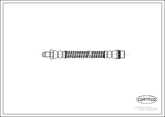 Brake Hose (Front axle)  Art. 19018894