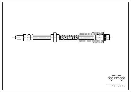 Brake Hose (Front axle)  Art. 19018896