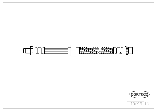 Brake Hose (Front axle)  Art. 19019115