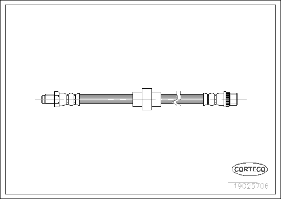 Brake Hose (Front axle)  Art. 19025706