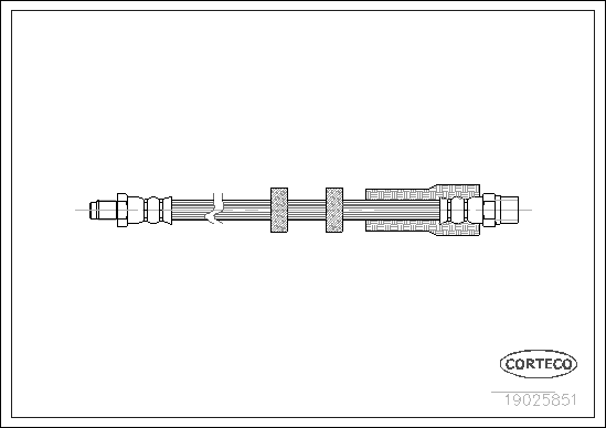 Brake Hose (Front axle)  Art. 19025851