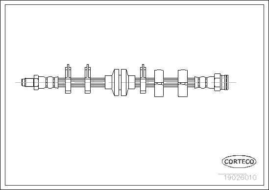 Brake Hose (Front axle)  Art. 19026010