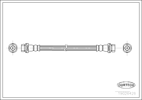 Brake Hose (Rear axle)  Art. 19026426