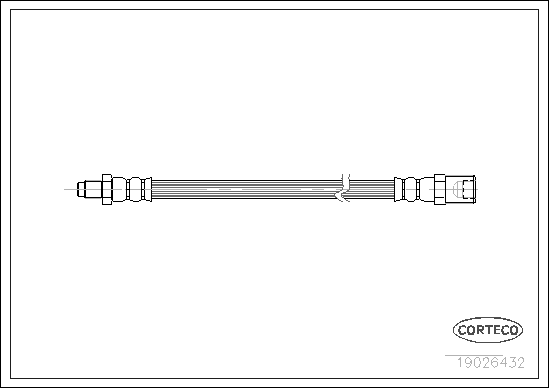 Brake Hose (Front axle)  Art. 19026432