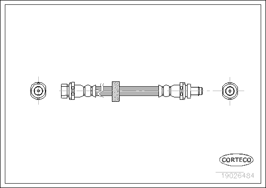 Brake Hose (Rear axle)  Art. 19026484