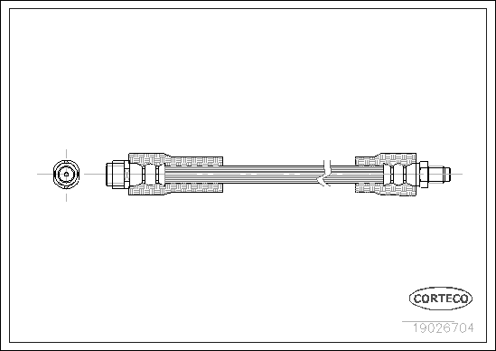 Brake Hose (Front axle)  Art. 19026704