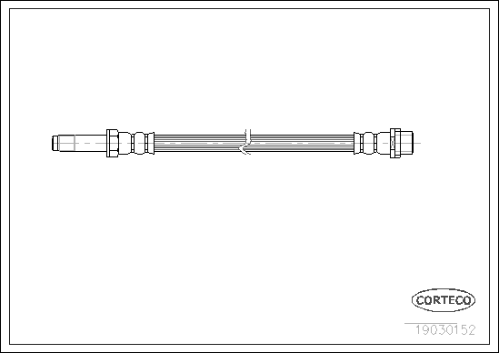 Brake Hose (Front axle)  Art. 19030152