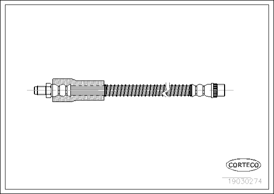 Brake Hose (Rear axle)  Art. 19030274