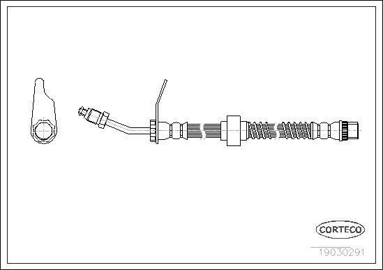 Brake Hose (Front axle)  Art. 19030291