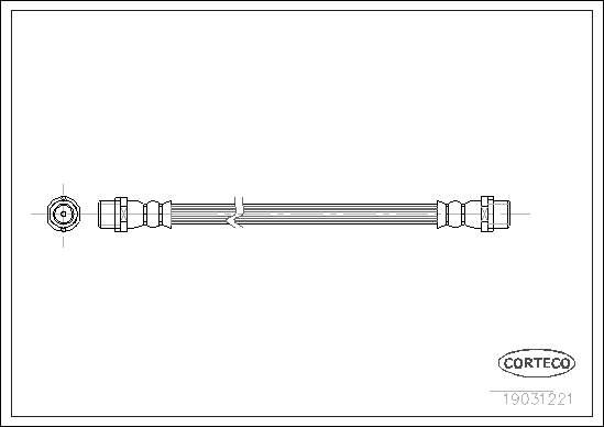 Brake Hose (Rear axle)  Art. 19031221