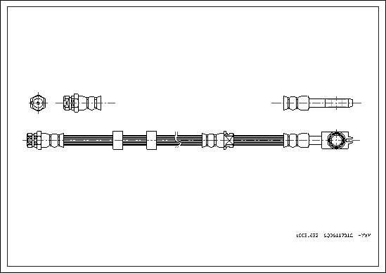 Brake Hose (Front axle)  Art. 19031632