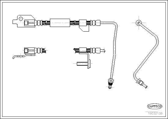 Brake Hose (Rear axle)  Art. 19032138