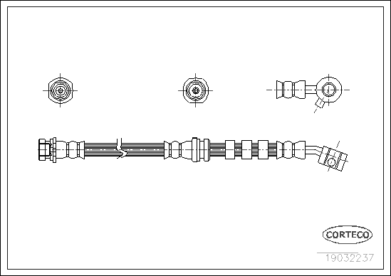 Brake Hose (Front axle)  Art. 19032237