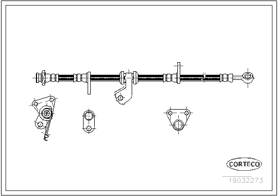 Brake Hose (Front axle, left)  Art. 19032273