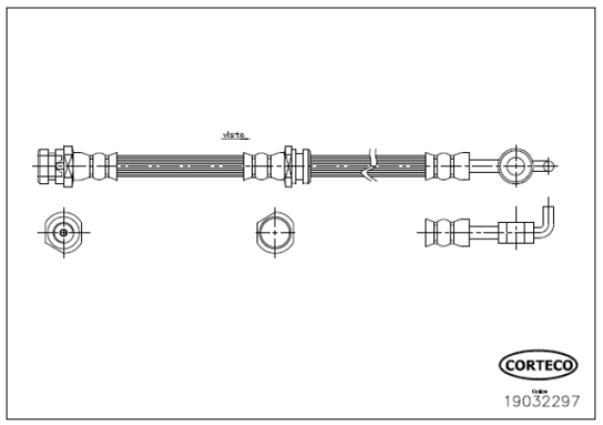 Brake Hose (Front axle)  Art. 19032297