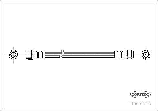 Brake Hose (Rear axle)  Art. 19032415