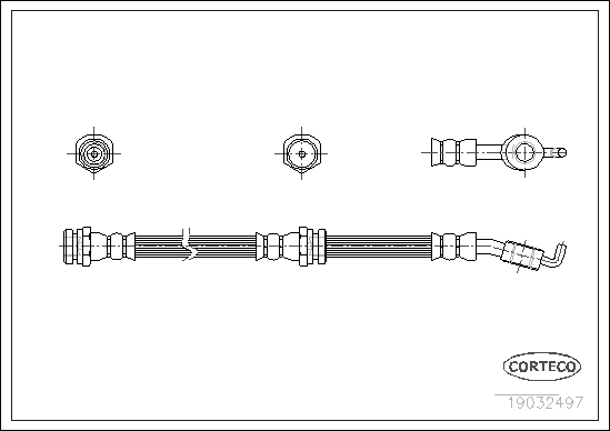 Brake Hose (Rear axle)  Art. 19032497