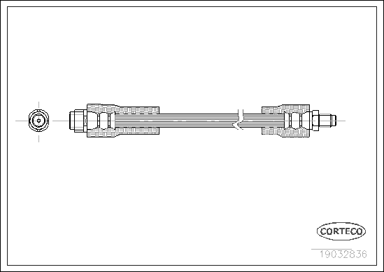 Brake Hose (Front axle)  Art. 19032836