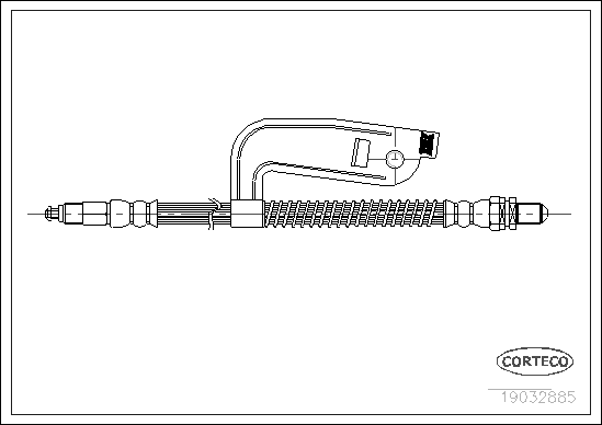 Brake Hose (Front axle)  Art. 19032885