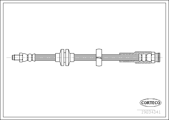 Brake Hose (Rear axle)  Art. 19034341