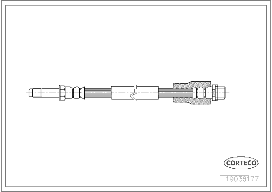 Brake Hose (Rear axle)  Art. 19036177