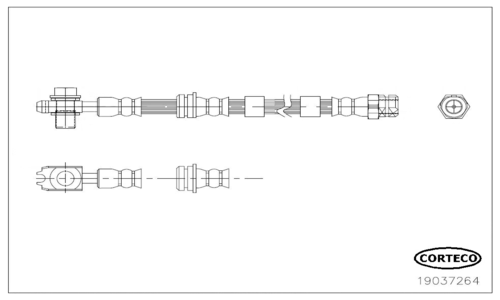 Brake Hose (Front axle)  Art. 19037264