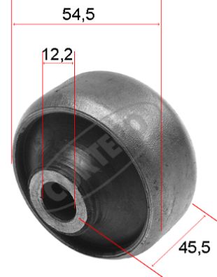 Mounting, control/trailing arm (Front axle, lower, Front)  Art. 80000476