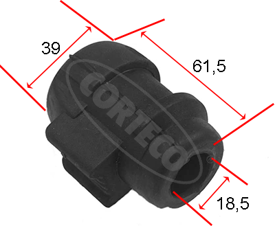 Mounting, stabiliser bar (Left, Right, Front)  Art. 80001465