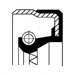 Shaft Seal, transfer case (Left)  Art. 01035170B