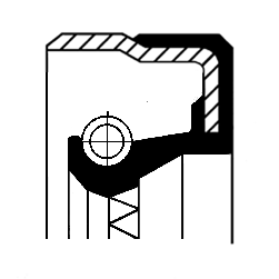 Shaft Seal, differential (73)  Art. 01033977B