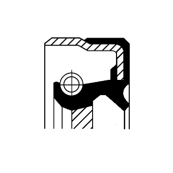 Shaft Seal, differential (40)  Art. 01025661B