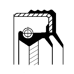 Shaft seal, differential (85)  Art. 01020413B