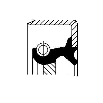 Shaft Seal, crankshaft (Gear side)  Art. 12011436B