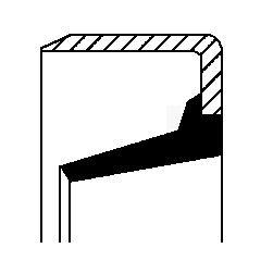 Sealing ring, shoulder shaft (front axle both sides)  Art. 01026376B