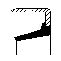 Shaft seal, differential (75)  Art. 01027950B