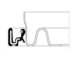 Shaft Seal, crankshaft (Gear side)  Art. 12014727B