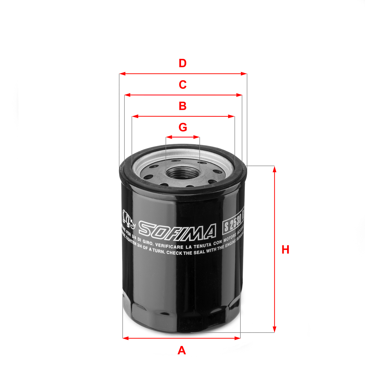 Oil Filter  Art. S2530R