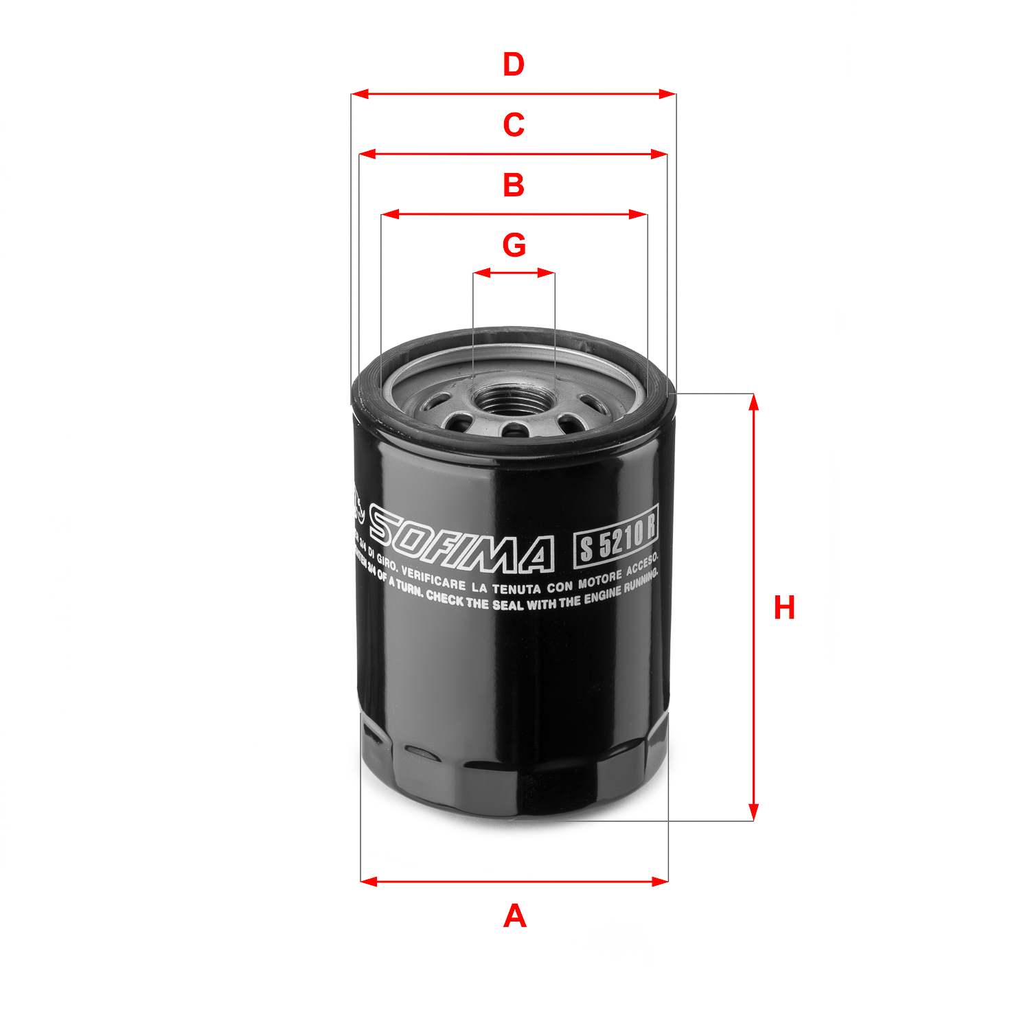 Oil Filter  Art. S5210R