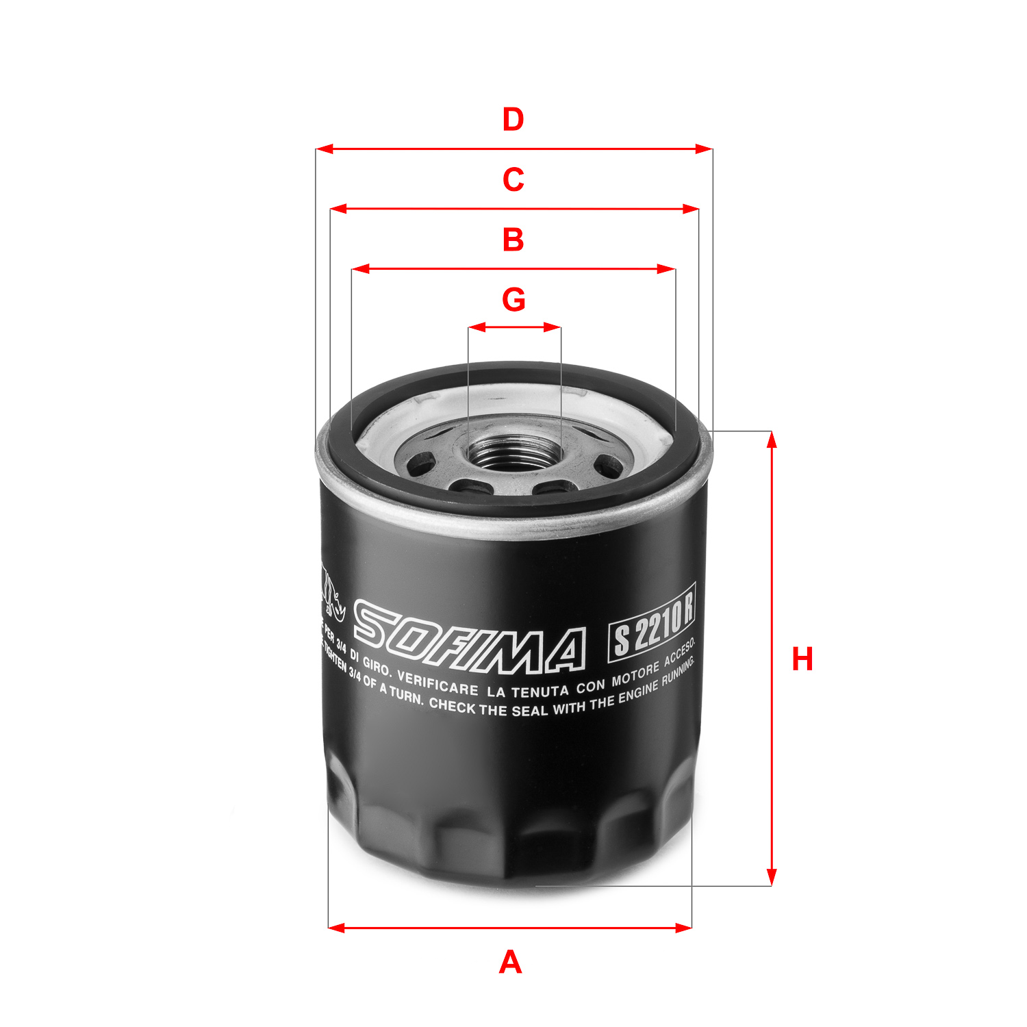 Oil Filter  Art. S2210R