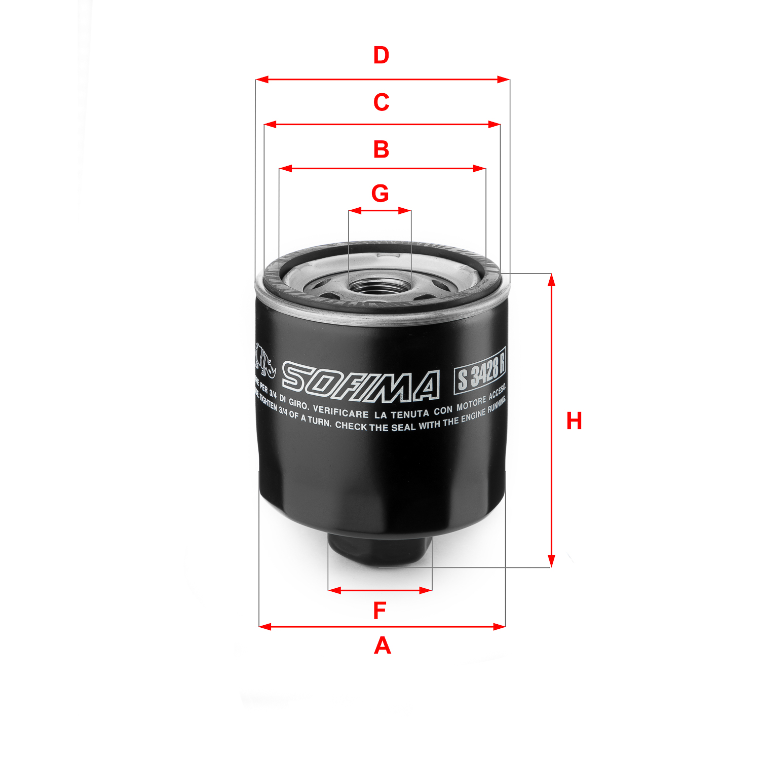 Oil Filter  Art. S3428R