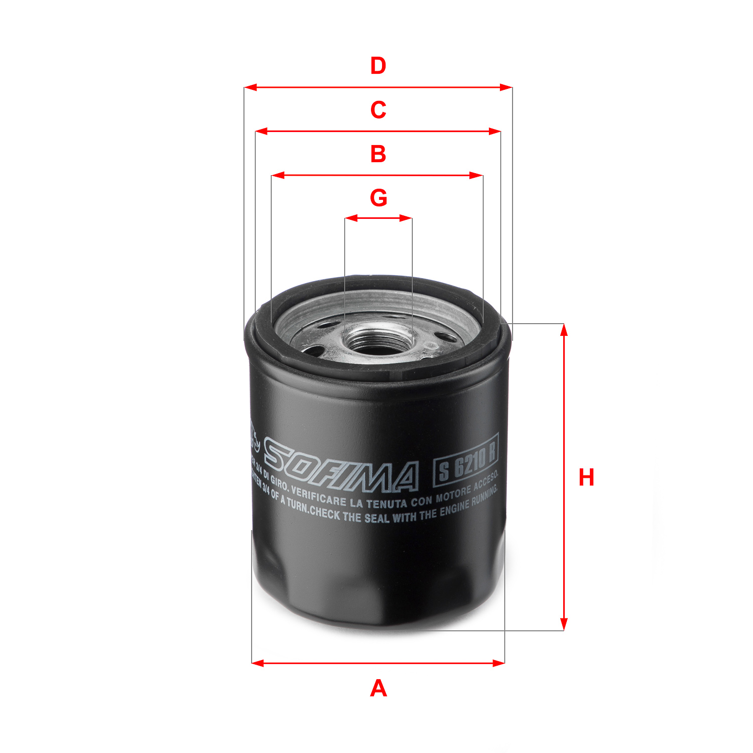 Oil Filter  Art. S6210R