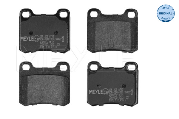 Brake Pad Set, disc brake (Rear axle)  Art. 0252068713