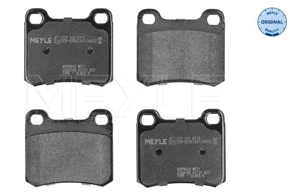 Brake Pad Set, disc brake (Rear axle)  Art. 0252068715