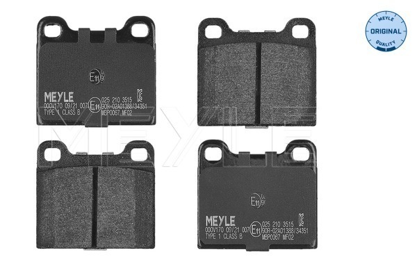 Brake Pad Set, disc brake (Rear axle)  Art. 0252103515