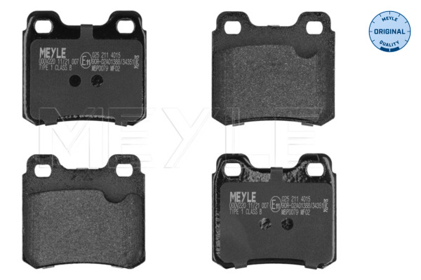 Brake Pad Set, disc brake (Rear axle)  Art. 0252114015