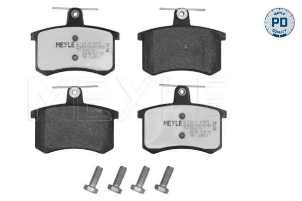 Brake Pad Set, disc brake (Rear axle)  Art. 0252114416PD