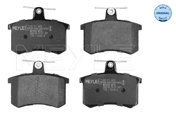 Brake Pad Set, disc brake (Rear axle)  Art. 0252114416