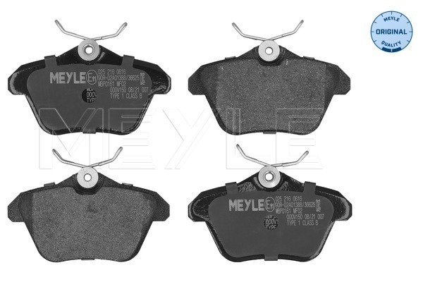 Brake Pad Set, disc brake (Rear axle)  Art. 0252160616